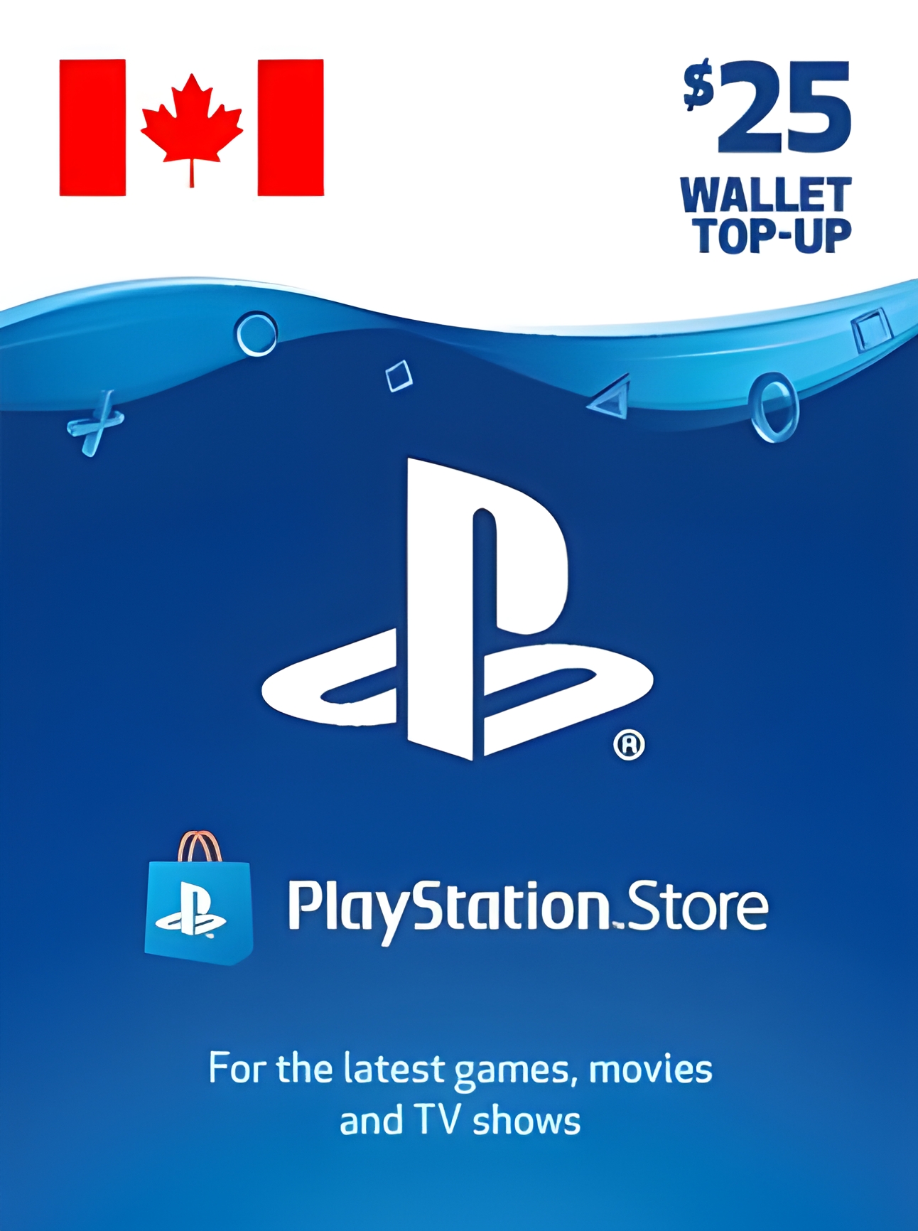 PlayStation Network Gift Card 25 CAD - PSN Canada
