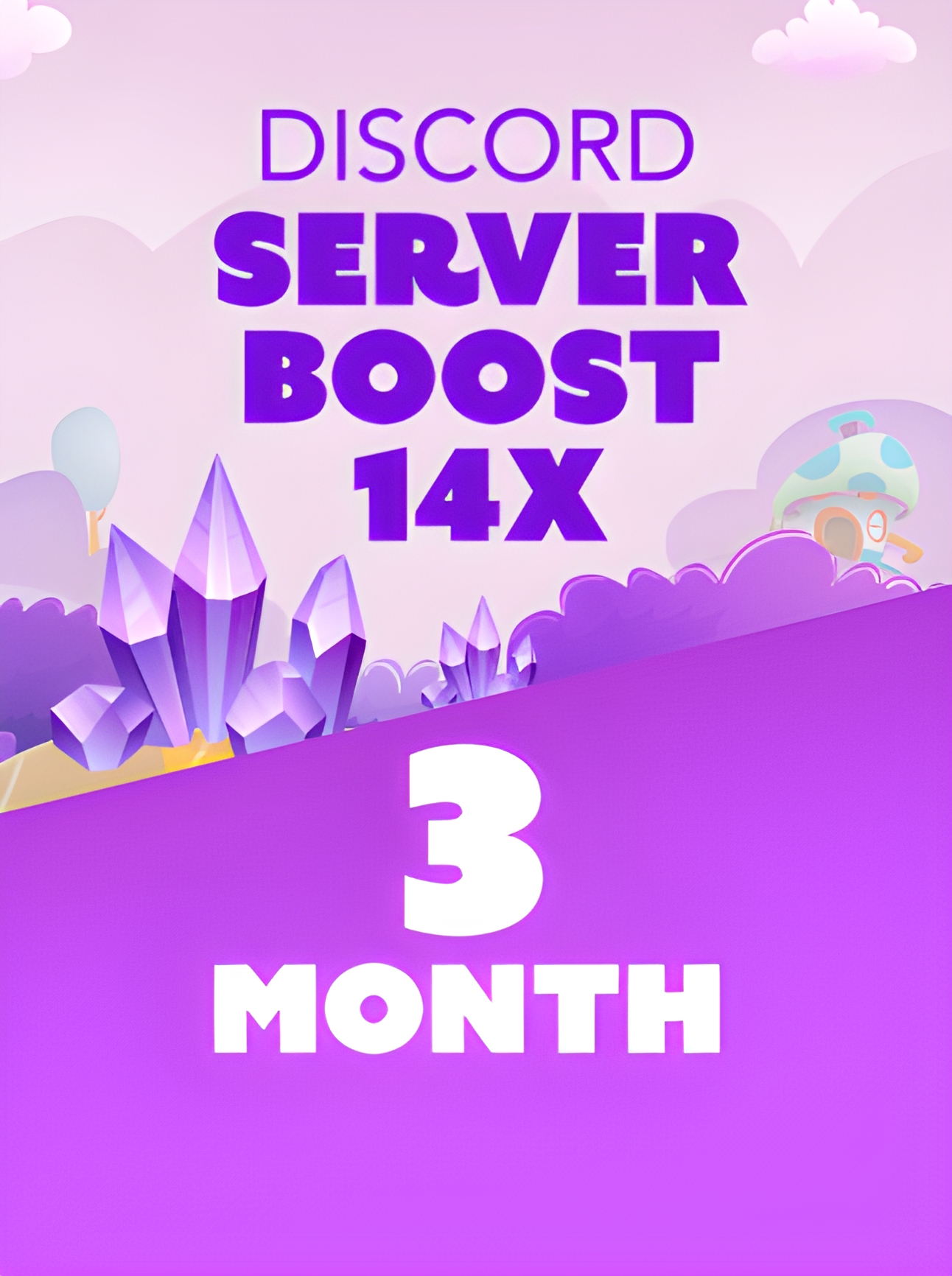 Discord Server Boost x14 - 1 Month - Official Website Key - GLOBAL
