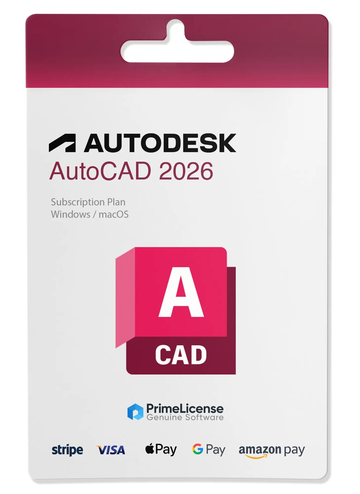 Autodesk AutoCAD 2026 For Windows 1 Year License Key