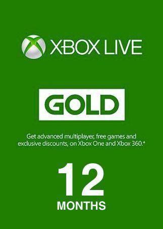 Xbox Live GOLD Subscription Card 12 Months Xbox Live UNITED STATES