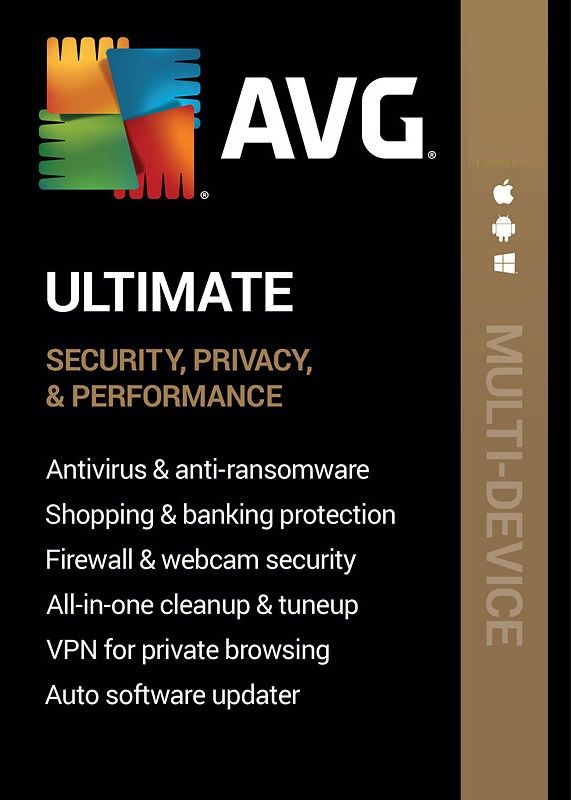 AVG Ultimate Multi-Device (10 Devices, 2 Years) - AVG PC, Android, Mac, iOS - Key GLOBAL
