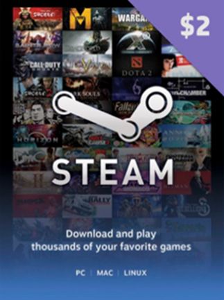 Steam Gift Card 2 USD - Steam Key - United States