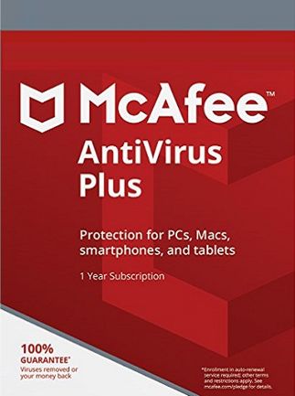 McAfee AntiVirus Plus PC, Android, Mac, iOS Unlimited Device 1 Year Key GLOBAL