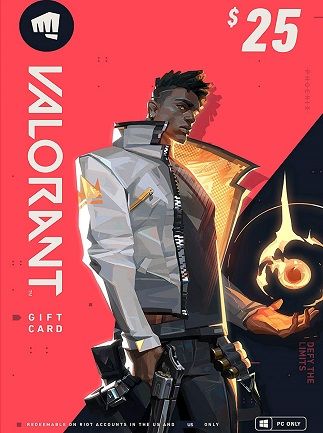 VALORANT Gift Card 25 USD (PC) - Riot Key - UNITED STATES