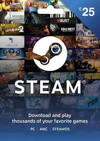 Steam Gift Card 25 GBP - Steam Key - United Kingdom