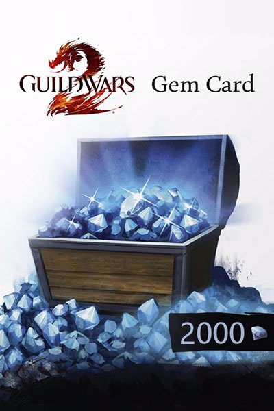 Guild Wars 2: 2000 Gems NcSoft Gem Card