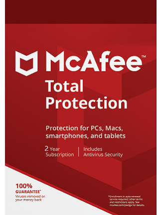McAfee Total Protection (Multidevice) (5 Devices, 2 Years) - McAfee Key - Global