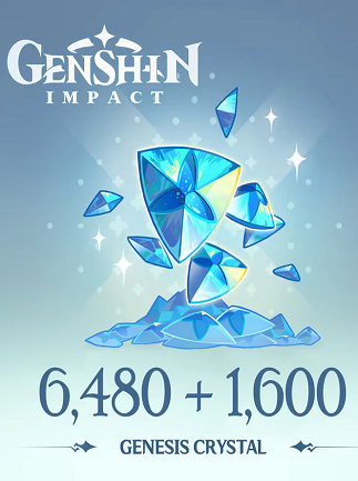Genshin Impact 6480 + 1600 Genesis Crystals - Direct Top-Up Key - GLOBAL