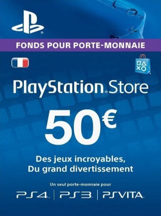 PlayStation Network Gift Card 50 EUR - PSN France